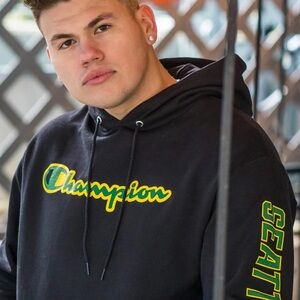 Champion Seattle Black Hoodie